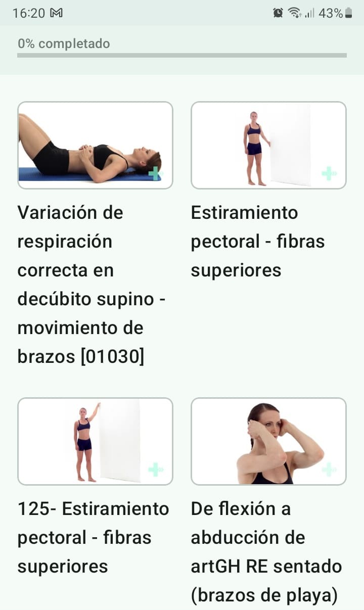 Costocondritis programa de ejercicios